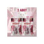 PETPERİ 2x10 Litre Bebek Pudralı Beyaz Bentonit Premium Doğal Kedi Kumu | Yüksek Topaklanma | Koku Hapsedici