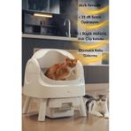 Petpivot Autoscooper 11 Açık Üst Akıllı Otomatik Kedi Tuvaleti beyaz