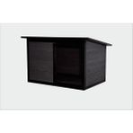 Petpone Zena™ Dış Mekan Büyük Köpek Kulübesi 95x65x65 - Gri - Large: 95 x 65 x 65 cm