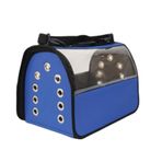 Petpretty 30 x 30 x 49 cm Mavi - Şeffaf Flybag Taşıma Çantası