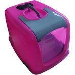 Petquadro Kapalı Kedi Tuvaleti - Pembe