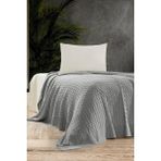Petra Triko Yatak Örtüsü Tek Kişilik 180 x 230 cm - Gri - 180 x 230 cm