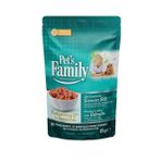 Pets Family Kedi Ödül Maması, Jöleli, 85 gr x 24 Paket (85, Somonlu - Kısır)