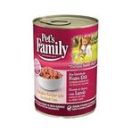 Pets Family Konserve Kedi Maması 400 gr x 12 Kutu (Kuzu - Yetişkin)