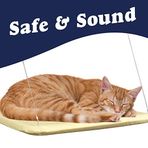 Pets First Evcil Hayvan Yatağı Duvara Monte Kedi Salon Koltuğu - Kedinizin Güneş Işığını Hissetmesine İzin Verin - Kolay Emiş Kurulumu, Bronz