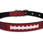 Pets First Sert Deri Evcil Hayvan Tasması NFL New England Patriots Premium Köpek Yaka, Sınırlı Üretim, En İyi ve En Güçlü Ağır Hizmet Köpek Tasması!, Large (20-29" Uzun ve 1" Geniş), NEP-3081-LG