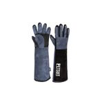 Petsuit Kedi Tutma Yakalama Eldiveni - 45 CM - Diş Geçmez - %100 Deri Siyah-Lacivert