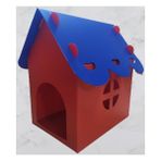 Pett Star Kedi Evi - Mavi - Kırmızı