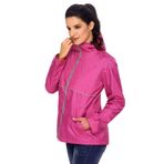 Pettneeds-CLOTH Kadın Parka Ceket Sonbahar ve Kış XL Kapüşonlu Kadın Fermuarlı Uzun Kollu Kadın Dağcılık Ceketi (Renk: Lila, Beden: XL)