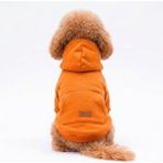 Pettrend Açık Turuncu Kanguru Cepli Kedi-Köpek Hoodie- Sweatshirt Kedi Köpek Kıyafeti - M