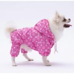 Pettrend Barbie Tulum Yağmurluk Köpek Kıyafeti Köpek Yağmurluğu - Pembe - XL