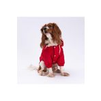 Pettrend Kırmızı Mont Köpek Mont Köpek Kıyafeti Köpek Yağmurluğu(Küçük-Büyük Irklar)