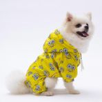 Pettrend Sungerbob Tulum Yağmurluk Köpek Kıyafeti Köpek Yağmurluğu - Sarı