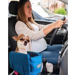 PETTY COMFORT 3 Fonksiyonlu Konsol taşıma Çantası-köpek araba koltuğu-köpek Yatağı-evde Dışarda Arabada (Mavi)