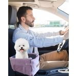 PETTY COMFORT 3 Fonksiyonlu Konsol taşıma Çantası-köpek araba koltuğu-köpek Yatağı-evde Dışarda Arabada (Pembe)