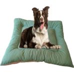 Petty Comfort Çift Taraflı Köpek Yatağı Minderi-Orta Irk-Büyük Irk Köpek Yatağı Minderi-Yıkanabilir-Elyaf Dolgulu - S - Yeşil