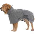 Petza Köpek Mikrofiber Bornoz Pawlo Küçük Orta ve Büyük Irk Köpekler Için - Gri - S