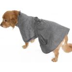 Petza Köpek Mikrofiber Bornoz Pawlo Küçük Orta ve Büyük Irk Köpekler Için - Gri - XS