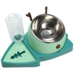 Petza Köpek ve Kedi Mama & Su Kabı Elkeats Yeşil
