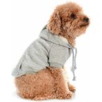 Petza Küçük ve Orta Irk Köpek Sweatshirt - Marmit Gri - Köpek Kıyafeti - Renkli