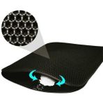 Petzz 60x45 cm Siyah Elekli Kedi Kumu Paspası