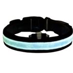 Petzz Işıklı Ayarlanabilir Flaşörlü Mavi 52-60 cm 2.5 cm Kedi ve Köpek Boyun Tasması