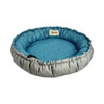 Petzz Sunflower Çift Taraflı Gri/Mavi 85 cm Peluş Kedi ve Köpek Yatağı