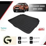 Peugeot 2008 2013 - 2019 Bagaj Havuzu - Siyah
