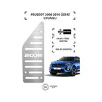 Peugeot 2008 2014 Üzeri Ayak Dinlendirme Pedalı Krom Ayak Dayama Pedalı
