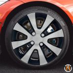 Peugeot 206+ 15 Inç Jant Kapağı (Takım) Siyah Gri C101