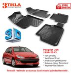 Peugeot 206 1998-2013 Seti 3D Havuzlu Paspas