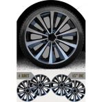 Peugeot 206 207 208 15'' Inç Jant Kapağı 4 Adet Çift Renk 302