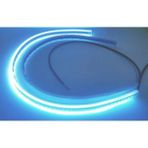 Peugeot 206 + Uyumlu Far Üstü Kayar LED Selamlamalı Sinyalli 60 cm Beyaz ve Turuncu Renk - Turuncu - Beyaz