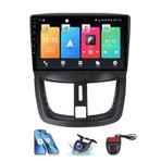 Peugeot 207/207CC (2006-2015) için 9 inç Android 13 Araç Radyosu - 4G WiFi, Kablosuz CarPlay, Android Auto, GPS Navigasyon, DSP, FM RDS, Bluetooth, Direksiyon Kontrolü (NF-1)