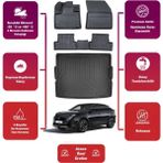 Peugeot 3008 Hybrid 2024 Model Alt Bagaj Havuzu Araca Özel Extra Havuzlu Paspas Takımı Maxi - Siyah