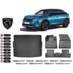Peugeot 3008 Hybrid 2024 Model Alt Bagaj Havuzu Araca Özel Siyah Extra Havuzlu Paspas Takımı