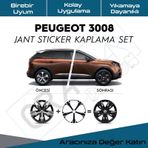 Peugeot 3008 Jant Kaplama Sticker Set