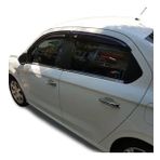 Peugeot 301 ( 2012-2020 ) Paslanmaz Çelik Krom Cam Çıtası 4 Parça
