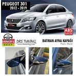 Peugeot 301 (2012-2021) Batman Yarasa Ayna Kapağı (piano Black)