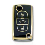 Peugeot 307 Citroen C8 3 Buton Sustali Siyah Oto Anahtar Kumanda Kabi Kilifi Oto Anahtarlik