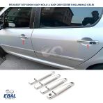 Peugeot 307 Paslanmaz Çelik 2001 Üzeri 4 Kapı Krom Kapı Kolu