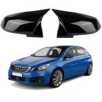 Peugeot 308 13-21 Araca Özel Batman Yarasa Ayna Kapağı Pianoblack
