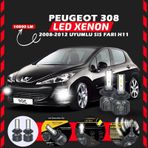 Peugeot 308 2008-2012 Sis Farı Uyumlu Şimşek Etkili Led Xenon Premium Series H1