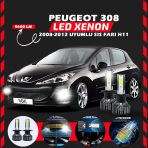 Peugeot 308 2008-2012 Sis Farı Uyumlu Şimşek Etkili Led Xenon Pro Series H1