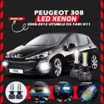 Peugeot 308 2008-2012 Sis Farı Uyumlu Şimşek Etkili Led Xenon Pro Series H1