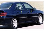 Peugeot 406 Krom Cam Çıtası 4 prç. 1999 Üzeri P. Çelik