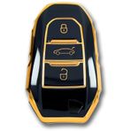 Peugeot 5008 3008 Citroen C3 C4 Smart Siyah Oto Anahtar Kumanda Kabi Kilifi Oto Anahtarlik