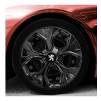 Peugeot Amblemli Piano Black 4'lü Takım 212 15 İnç Jant Kapağı