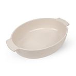 Peugeot Appolia fırın kabı oval 31x21x7cm ekru, seramikten üretilmiştir, 60589