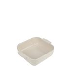 Peugeot Appolia kulplu kare fırın kabı, seramik, ekru/beyaz, 6 x 21 x 21 cm, kapasite: yakl. 1 l, 60206